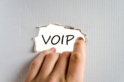 Voip text concept isolated over white background